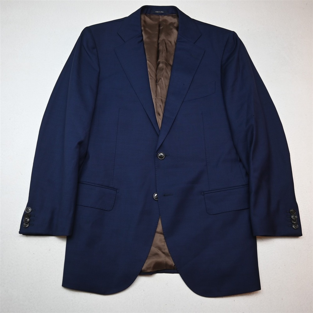 Suitsupply 40R Blue Zignone Wool Lazio Int Mens Blazer Suit Jacket Sport Coat